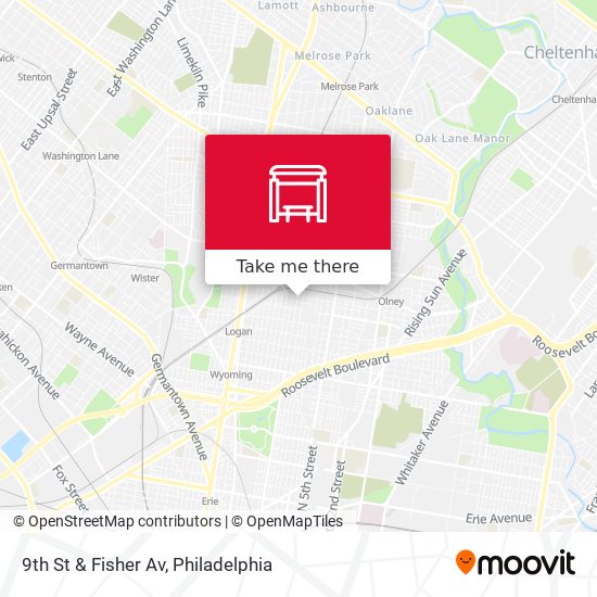 Mapa de 9th St & Fisher Av