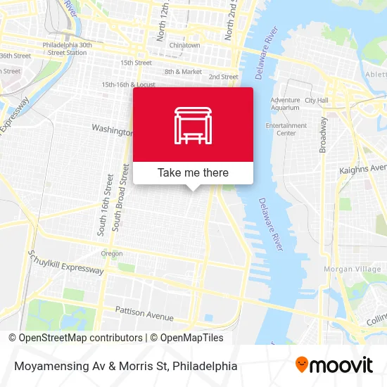 Moyamensing Av & Morris St map