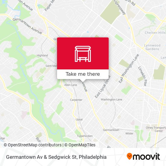 Germantown Av & Sedgwick St map