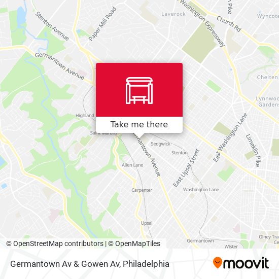 Germantown Av & Gowen Av map