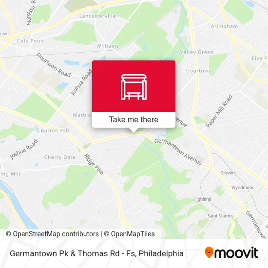 Germantown Pk & Thomas Rd - Fs map
