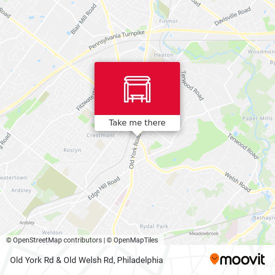 Mapa de Old York Rd & Old Welsh Rd