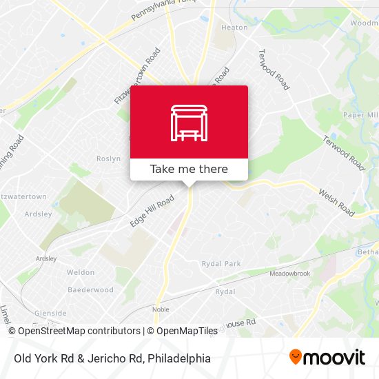 Old York Rd & Jericho Rd map