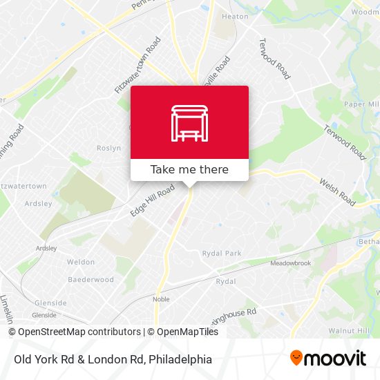 Old York Rd & London Rd map