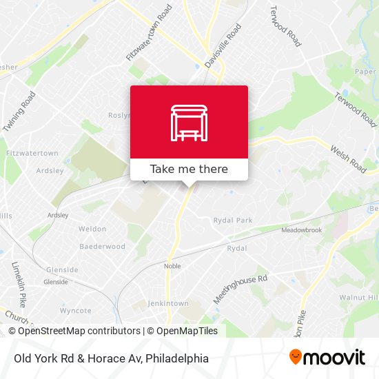 Mapa de Old York Rd & Horace Av