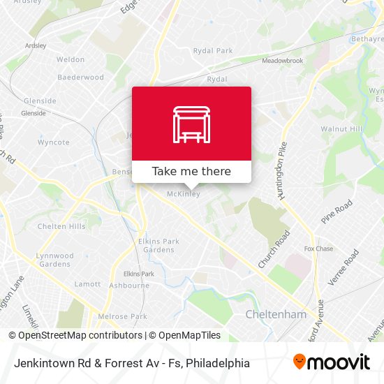 Mapa de Jenkintown Rd & Forrest Av - Fs