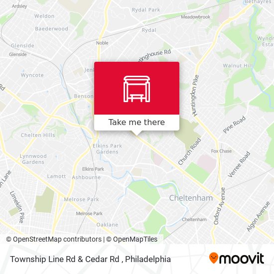 Township Line Rd & Cedar Rd map