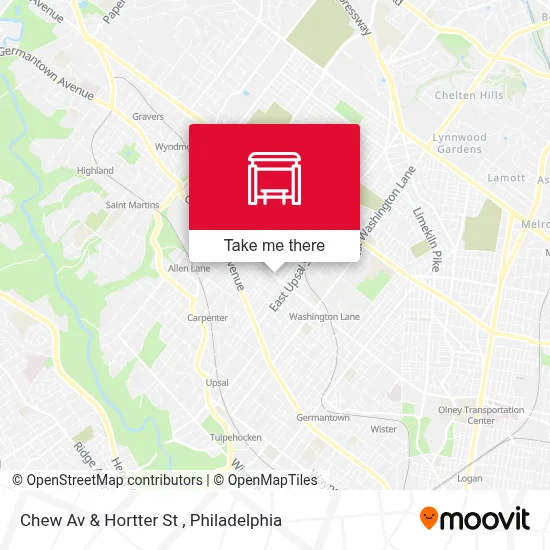 Chew Av & Hortter St map