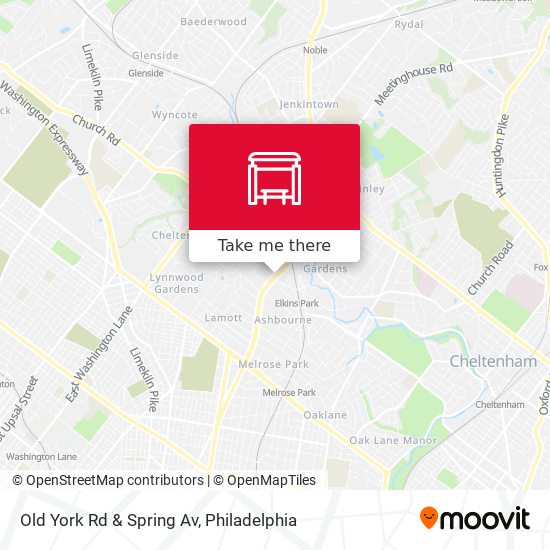 Mapa de Old York Rd & Spring Av
