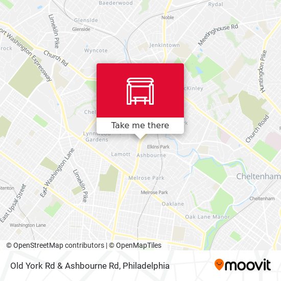 Mapa de Old York Rd & Ashbourne Rd