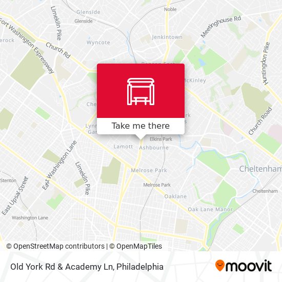 Mapa de Old York Rd & Academy Ln