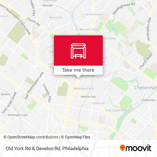 Mapa de Old York Rd & Develon Rd