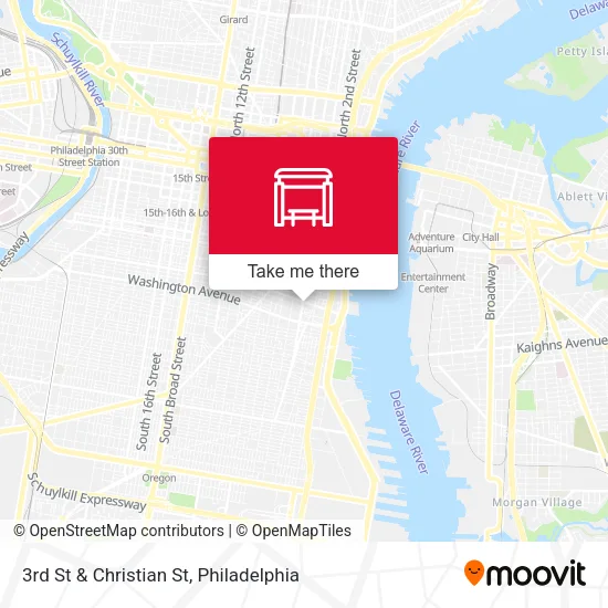 3rd St & Christian St map