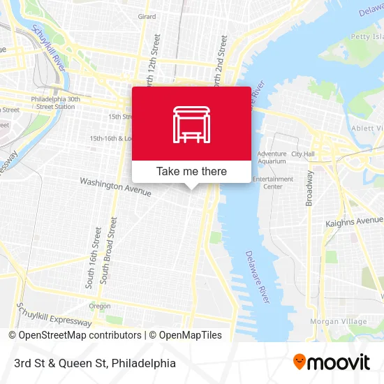 3rd St & Queen St map