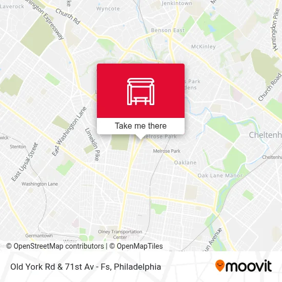Old York Rd & 71st Av - Fs map