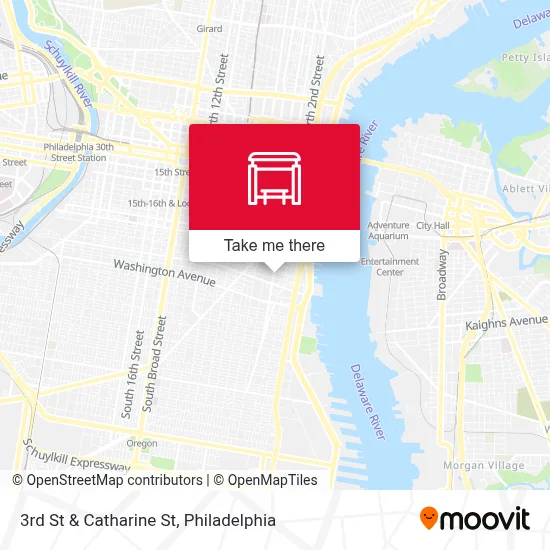3rd St & Catharine St map