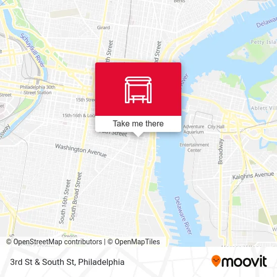 3rd St & South St map