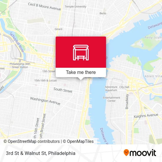 Mapa de 3rd St & Walnut St