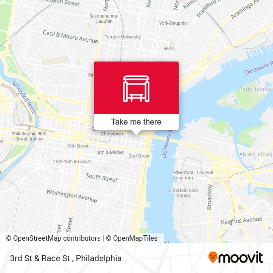 3rd St & Race St map