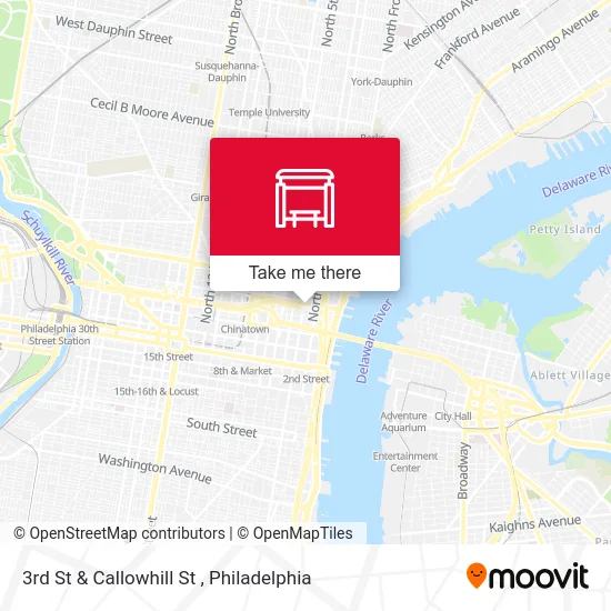 3rd St & Callowhill St map