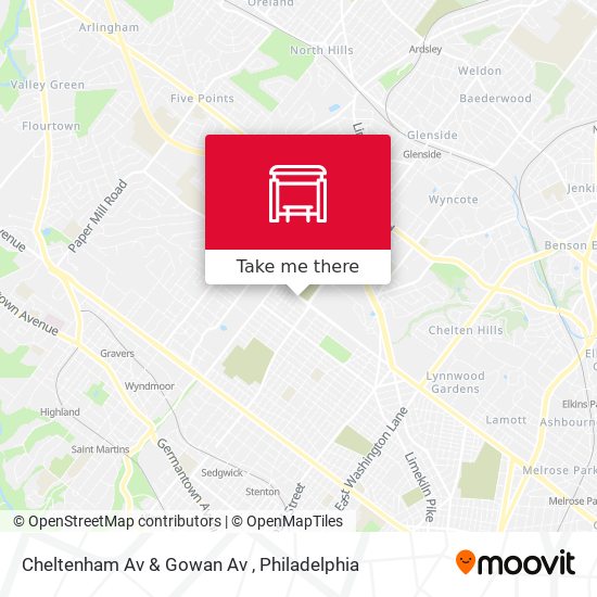 Mapa de Cheltenham Av & Gowan Av
