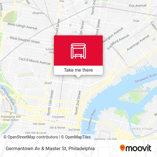 Germantown Av & Master St map