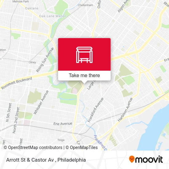 Mapa de Arrott St & Castor Av