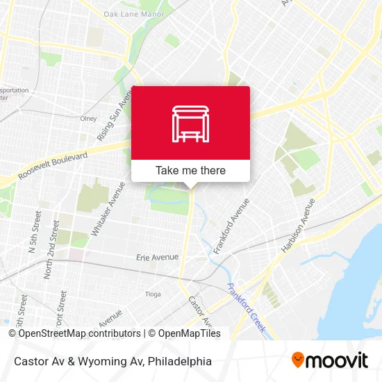 Mapa de Castor Av & Wyoming Av