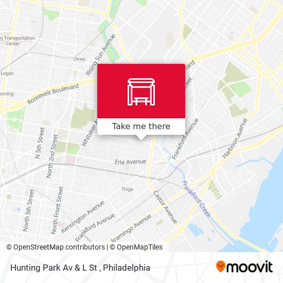 Mapa de Hunting Park Av & L St