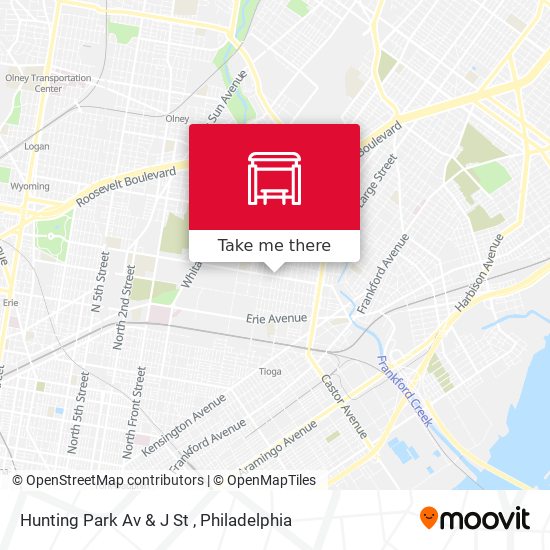 Mapa de Hunting Park Av & J St