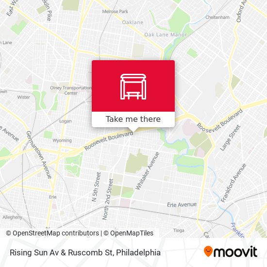 Rising Sun Av & Ruscomb St map