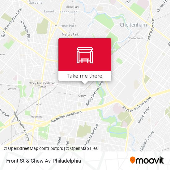 Mapa de Front St & Chew Av