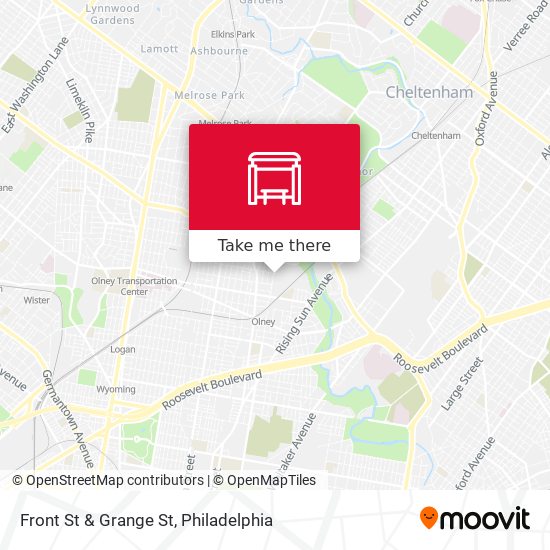 Front St & Grange St map