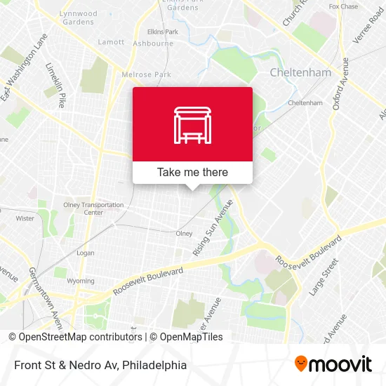 Front St & Nedro Av map