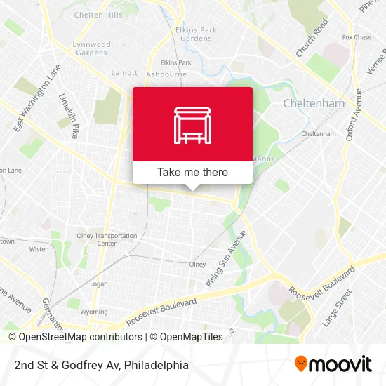 Mapa de 2nd St & Godfrey Av