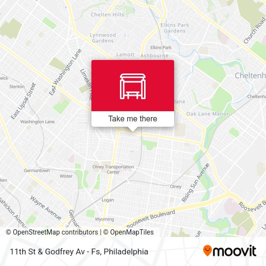 11th St & Godfrey Av - Fs map