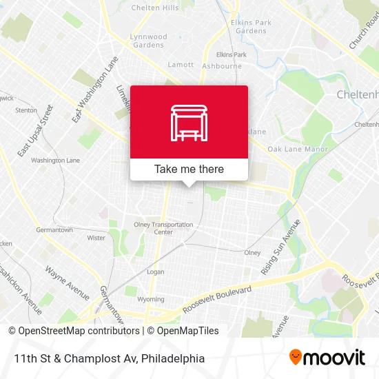 Mapa de 11th St & Champlost Av