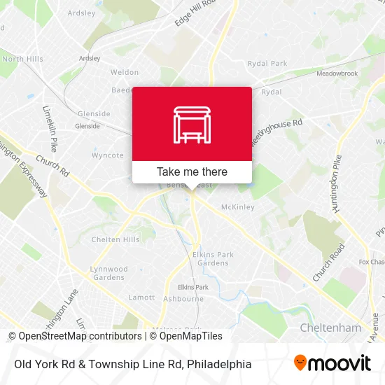 Mapa de Old York Rd & Township Line Rd
