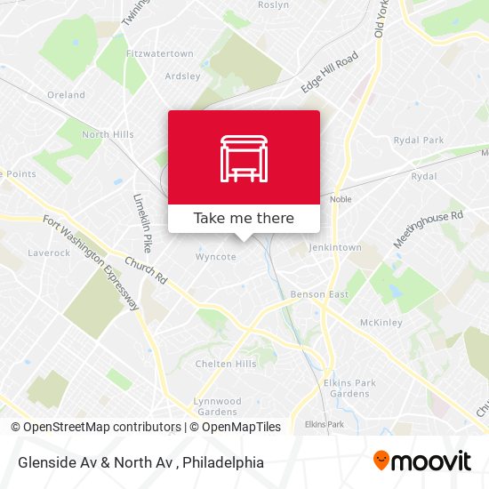 Mapa de Glenside Av & North Av