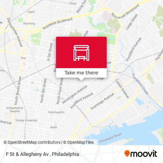 Mapa de F St & Allegheny Av
