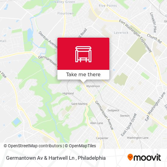 Germantown Av & Hartwell Ln map