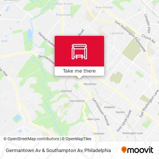Mapa de Germantown Av & Southampton Av