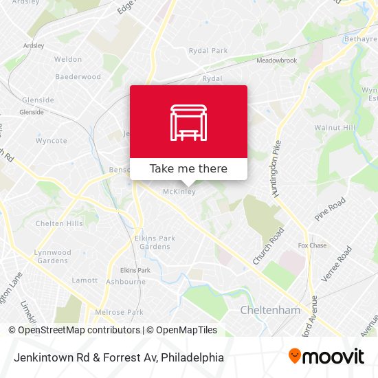 Jenkintown Rd & Forrest Av map