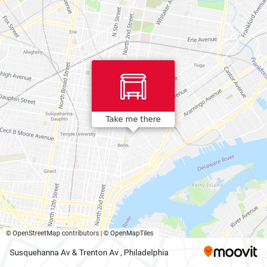 Susquehanna Av & Trenton Av map