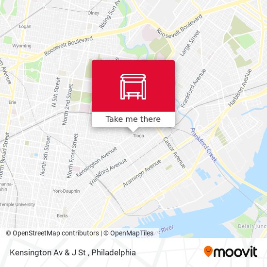 Mapa de Kensington Av & J St