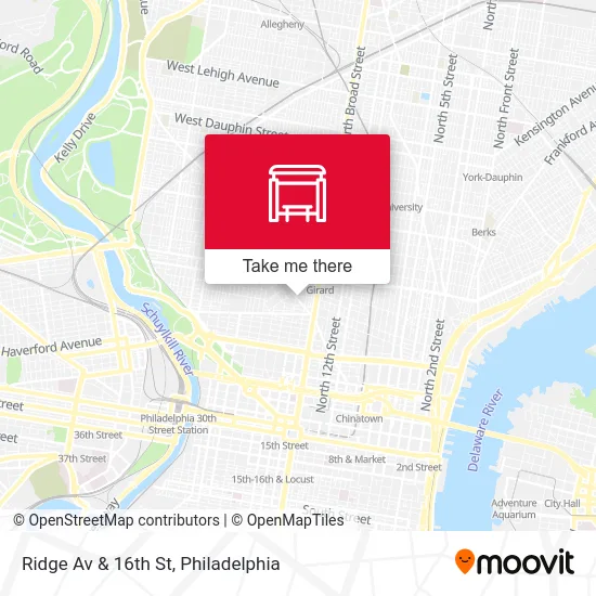 Mapa de Ridge Av & 16th St