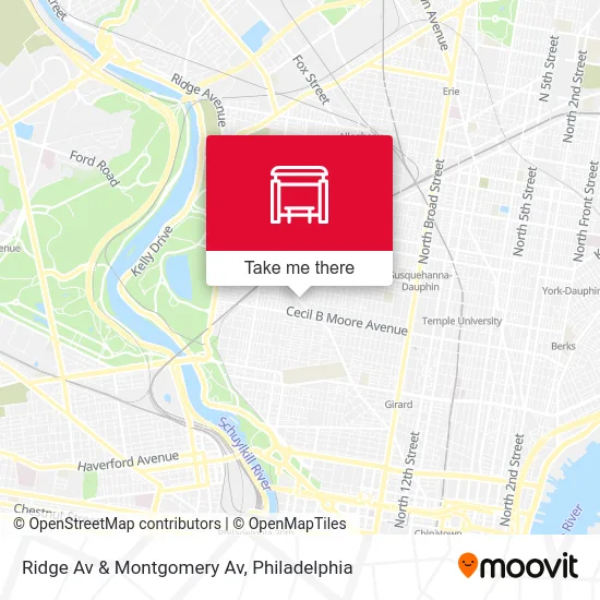 Mapa de Ridge Av & Montgomery Av