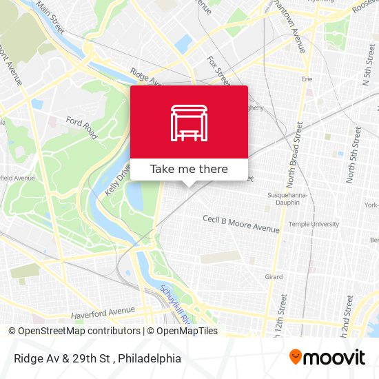Ridge Av & 29th St map