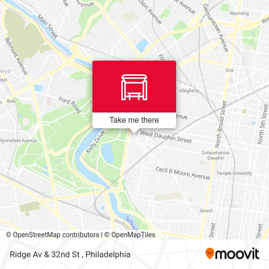 Ridge Av & 32nd St map