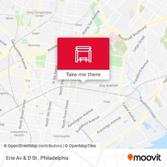 Mapa de Erie Av & D St